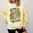 Enemies To Lovers Jaguar Tee Romance Book Plot Device Trope Comfort Colors Sweatshirt Blue Spruce