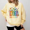 Equal Rights Book Flower Equality Peace Love Kindness Book Comfort Colors Sweatshirt Blue Spruce Equal Rights Book Flower Equality Peace Love Kindness Book Comfort Colors Sweatshirt Blue Spruce