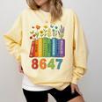 Equal Rights Book Flower Resist 86 47 Feminist Women Rights Comfort Colors Sweatshirt Blue Spruce