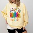 Equality Book LGBTQ Wildflowers Equal Rights Gay Kindness Comfort Colors Sweatshirt Blue Spruce Equality Book LGBTQ Wildflowers Equal Rights Gay Kindness Comfort Colors Sweatshirt Blue Spruce