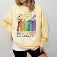 Equality Hurts No One Book Flower Rainbow Pride Month LGBTQ Comfort Colors Sweatshirt Blue Spruce Equality Hurts No One Book Flower Rainbow Pride Month LGBTQ Comfort Colors Sweatshirt Blue Spruce