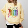 Equality Hurts No One Floral Books LGBTQ Gay Les Pride Month Comfort Colors Sweatshirt Blue Spruce Equality Hurts No One Floral Books LGBTQ Gay Les Pride Month Comfort Colors Sweatshirt Blue Spruce