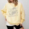 Even Her Books Were Naughty Santa Reading Christmas Comfort Colors Sweatshirt Blue Spruce Even Her Books Were Naughty Santa Reading Christmas Comfort Colors Sweatshirt Blue Spruce