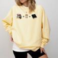 Everything a Girl Needs Books Coffee Jesus Comfort Colors Sweatshirt Blue Spruce