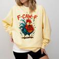 F-Caw-F Rooster F Awk F Chicken Coffee Romance Books Lover Comfort Colors Sweatshirt Blue Spruce F-Caw-F Rooster F Awk F Chicken Coffee Romance Books Lover Comfort Colors Sweatshirt Blue Spruce
