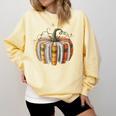 Fall Book Pumpkin Fall Librarians Bookworm Teachers Students Comfort Colors Sweatshirt Blue Spruce