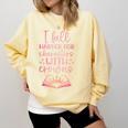 I Fall For The Characters WCrowns Fantasy Book Lover Tee Comfort Colors Sweatshirt Blue Spruce