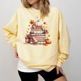Fall Colors s I Love Fall s Books & Pumpkins Comfort Colors Sweatshirt Blue Spruce Fall Colors s I Love Fall s Books & Pumpkins Comfort Colors Sweatshirt Blue Spruce
