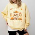 Fall In Love With Reading Book Autumn Pumpkins And Teachers Comfort Colors Sweatshirt Blue Spruce Fall In Love With Reading Book Autumn Pumpkins And Teachers Comfort Colors Sweatshirt Blue Spruce