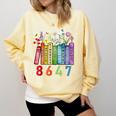 Floral Foxglove Daisy Tulip 8647 Books Lover Blooming Flower Comfort Colors Sweatshirt Blue Spruce Floral Foxglove Daisy Tulip 8647 Books Lover Blooming Flower Comfort Colors Sweatshirt Blue Spruce