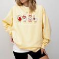 Forget Flowers Buy Me Books Goose Valentine Books Lover Comfort Colors Sweatshirt Blue Spruce