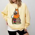Fox Books Read Reading Librarian America Men Women Kids Comfort Colors Sweatshirt Blue Spruce Fox Books Read Reading Librarian America Men Women Kids Comfort Colors Sweatshirt Blue Spruce