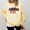Freadom Shelf Read Reading Book Librarian Men Women Kids Comfort Colors Sweatshirt Blue Spruce Freadom Shelf Read Reading Book Librarian Men Women Kids Comfort Colors Sweatshirt Blue Spruce