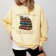 Geek That's What I Do I Read Books Bookworm Book Lover Nerd Comfort Colors Sweatshirt Blue Spruce