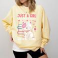 Girl Who Loves Cats And Books Cute Comfort Colors Sweatshirt Blue Spruce Girl Who Loves Cats And Books Cute Comfort Colors Sweatshirt Blue Spruce