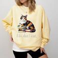 Girls Books I Do What I Want Calico Cat Lover Comfort Colors Sweatshirt Blue Spruce Girls Books I Do What I Want Calico Cat Lover Comfort Colors Sweatshirt Blue Spruce