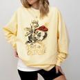 Goddammit Donut Book Lover For Men Woman Comfort Colors Sweatshirt Blue Spruce