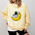 Good Book Is Out Of This World Astronaut Read Book Bookworm Comfort Colors Sweatshirt Blue Spruce