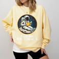 Good Book Is Out Of This World Space Reading Lover Comfort Colors Sweatshirt Blue Spruce