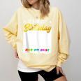 Guestbook My 21st Birthday Sign My Shirt Birthday Party Comfort Colors Sweatshirt Blue Spruce