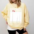 Guestbook 7th Birthday 7 Year Old Born 2018 Bday Comfort Colors Sweatshirt Blue Spruce