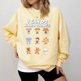 I Can Do Hard Things Children's Book Characters Comfort Colors Sweatshirt Blue Spruce