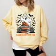 Haunted By My TBR Boo Halloween Book Lover Librarian Comfort Colors Sweatshirt Blue Spruce Haunted By My TBR Boo Halloween Book Lover Librarian Comfort Colors Sweatshirt Blue Spruce