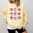Heart Reading Books Valentine Teacher Boy Girl Book Lover Comfort Colors Sweatshirt Blue Spruce
