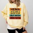 Hema Definition Like A Book Club With Swords Comfort Colors Sweatshirt Blue Spruce