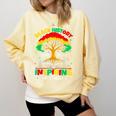 Honoring Past Inspiring Future History Month Book Tree Comfort Colors Sweatshirt Blue Spruce