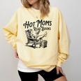 Hot Moms Read Books For Moms Book Lover Comfort Colors Sweatshirt Blue Spruce