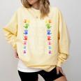 Hug Giver Book Reader Diaper Changer Daycare Teacher Comfort Colors Sweatshirt Blue Spruce