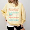 I'm a Book Nerd Bookworm Comfort Colors Sweatshirt Blue Spruce