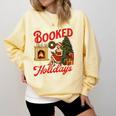I'm Booked For The Holidays Christmas Reading Bookworm Xmas Comfort Colors Sweatshirt Blue Spruce I'm Booked For The Holidays Christmas Reading Bookworm Xmas Comfort Colors Sweatshirt Blue Spruce