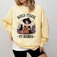 I'm Reading Halloween Witch Book Lover Comfort Colors Sweatshirt Blue Spruce I'm Reading Halloween Witch Book Lover Comfort Colors Sweatshirt Blue Spruce
