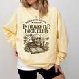 Introverted Book Club Member Anti Social Reader Comfort Colors Sweatshirt Blue Spruce Introverted Book Club Member Anti Social Reader Comfort Colors Sweatshirt Blue Spruce