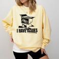 I Have Issues – Comic Book Collector Comfort Colors Sweatshirt Blue Spruce