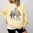It's A Good Day To Read A Book Frog Toad Comfort Colors Sweatshirt Blue Spruce