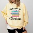 It's Not Smut It's Literature Dark Romance Smutt Book Lover Comfort Colors Sweatshirt Blue Spruce It's Not Smut It's Literature Dark Romance Smutt Book Lover Comfort Colors Sweatshirt Blue Spruce