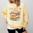 Its Okay Not To Be Okay Mental Health Awareness Floral Books Comfort Colors Sweatshirt Blue Spruce Its Okay Not To Be Okay Mental Health Awareness Floral Books Comfort Colors Sweatshirt Blue Spruce