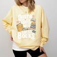 Just a Girl Who Loves Books Bookish Readers Book Lover Girls Comfort Colors Sweatshirt Blue Spruce Just a Girl Who Loves Books Bookish Readers Book Lover Girls Comfort Colors Sweatshirt Blue Spruce