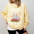 Just A Girl That Loves Cats And Books Cute Cat & Bookwork Comfort Colors Sweatshirt Blue Spruce Just A Girl That Loves Cats And Books Cute Cat & Bookwork Comfort Colors Sweatshirt Blue Spruce