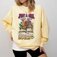 Just A Girl Who Loves Reading Books Comfort Colors Sweatshirt Blue Spruce Just A Girl Who Loves Reading Books Comfort Colors Sweatshirt Blue Spruce