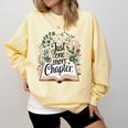Just One More Chapter Bookish Book Reading Botanical Comfort Colors Sweatshirt Blue Spruce Just One More Chapter Bookish Book Reading Botanical Comfort Colors Sweatshirt Blue Spruce