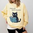 Just One More Chapter Bookworm Cat Book Lover Comfort Colors Sweatshirt Blue Spruce Just One More Chapter Bookworm Cat Book Lover Comfort Colors Sweatshirt Blue Spruce