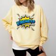 Kindness Is My Superpower Retro Comic Book T-Shirt Comfort Colors Sweatshirt Blue Spruce