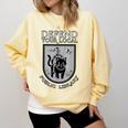 Knight Cat Defend Your Public Library Book Lover Comfort Colors Sweatshirt Blue Spruce