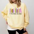 If You Know You Know 6 7 Reading Books Lovers Comfort Colors Sweatshirt Blue Spruce If You Know You Know 6 7 Reading Books Lovers Comfort Colors Sweatshirt Blue Spruce