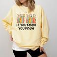 If You Know You Know 6 7 Reading Books Merry Christmas Comfort Colors Sweatshirt Blue Spruce If You Know You Know 6 7 Reading Books Merry Christmas Comfort Colors Sweatshirt Blue Spruce