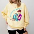 Leave Me Alone I'm Reading a Book For Bookworms Premium Tri-Blend Comfort Colors Sweatshirt Blue Spruce